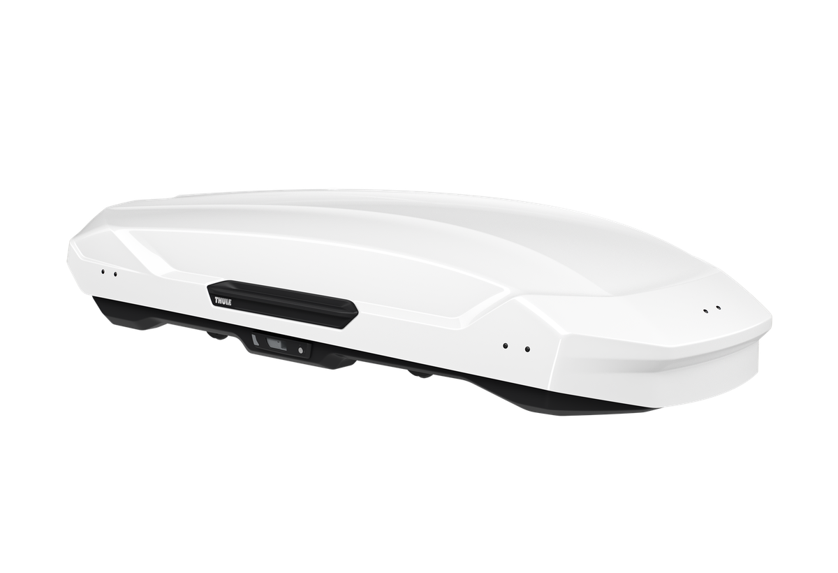 Biały błyszczący box dachowy Thule Motion 3 XL